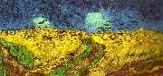 Vincent Van Gogh korpar flygande over sadesfalt painting
